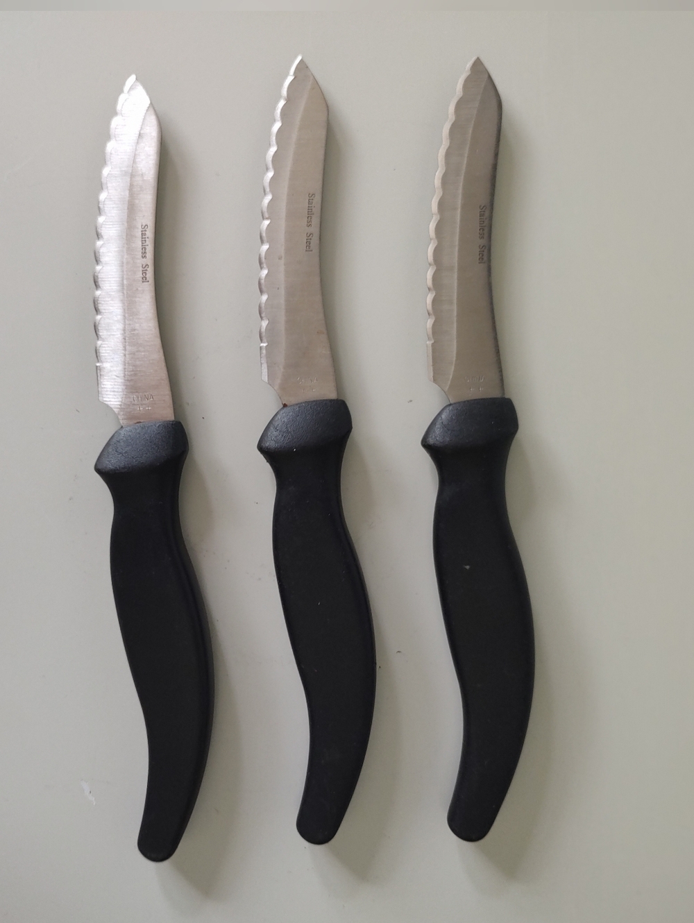 Miracle Blade 3 Steak Knives Lot Of Three Knives